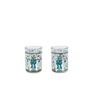 Konges Sløjd Glitzerbecher Hero Robot 2er Set