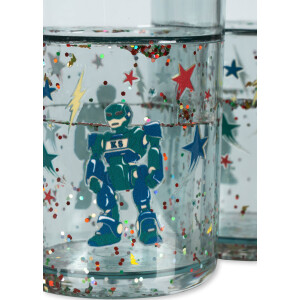 Konges Sløjd Glitzerbecher Hero Robot 2er Set