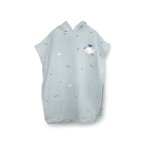 Filibabba Badeponcho mit Stickmuster Christians Whale Tales