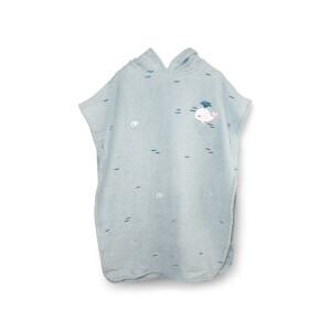 Filibabba Badeponcho mit Stickmuster Christians Whale Tales