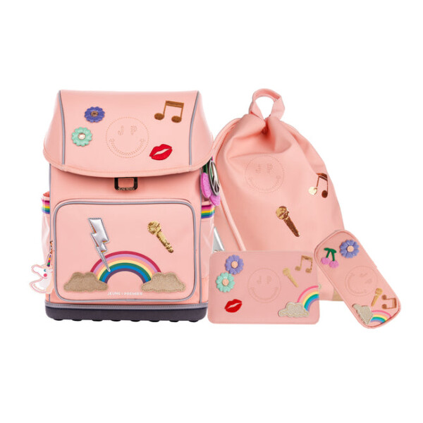 Jeune Premier Schulranzen Set 4tlg. Ergomaxx Lady Gadget Pink