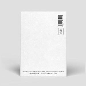 Naturbedacht Postkarte Geburt mit Mobile