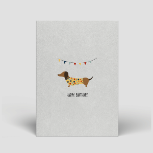 Naturbedacht Postkarte Geburtstag Happy Birthday