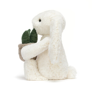 Jellycat London Kuschelhase Bashful Bunny Original mit Pflanze