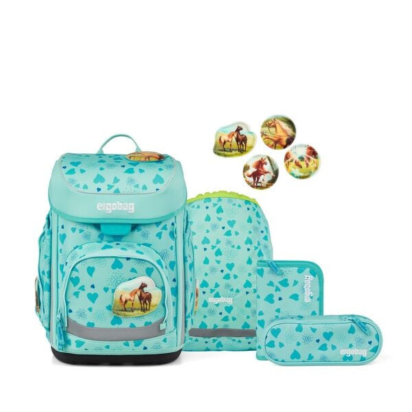 Ergobag Schulranzen-Set Cubo 5tlg. ReitBärtraum 2.0 2026 Version