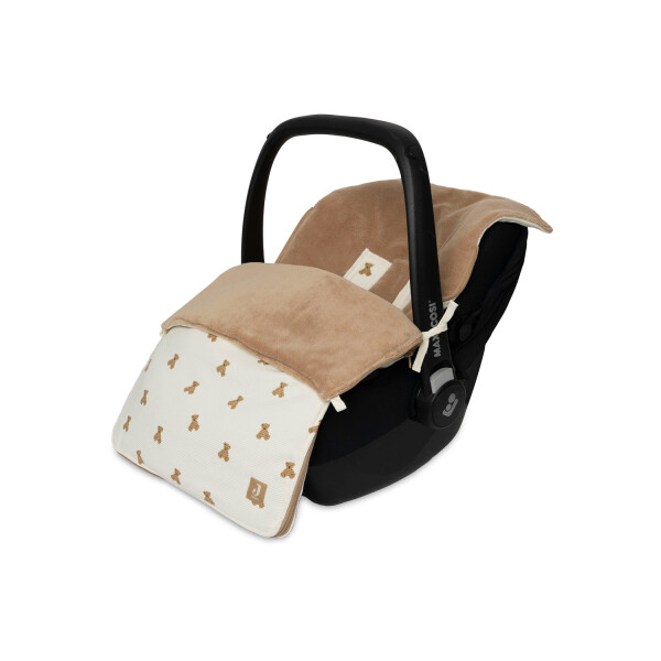 Jollein Babyschalen-Fußsack Mini Teddy Bear