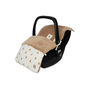 Jollein Babyschalen-Fußsack Mini Teddy Bear