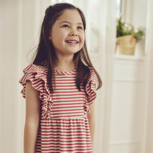 Müsli by green cotton Sommerkleid Striped Ruffle