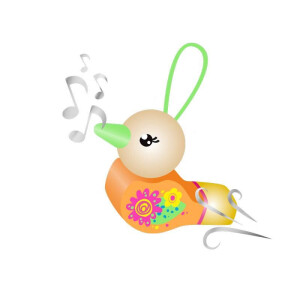 Trendhaus Vogel-Pfeife aus Holz