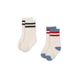 Konges Sløjd Tennissocken 2er Pack Pearl Blue