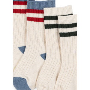 Konges Sløjd Tennissocken 2er Pack Pearl Blue
