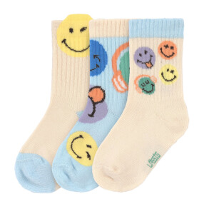 Lässig Tennissocken Kinder 3er-Set - SmileyWorld