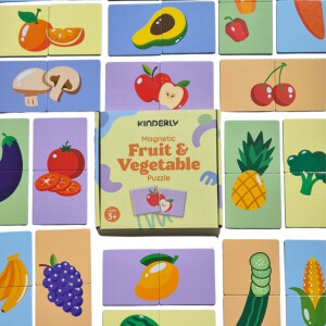 Kinderly Magnetisches Obst- und Gemüsepuzzle...
