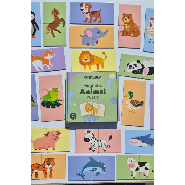 Kinderly Magnetisches Tierpuzzle (40 Teile)