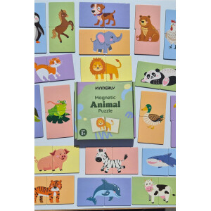 Kinderly Magnetisches Tierpuzzle (40 Teile)