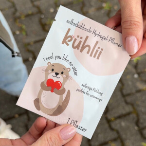 pieksmichnicht kühlii Selbstklebende Hydrogel-Pflaster im Otterdesign 5er Set