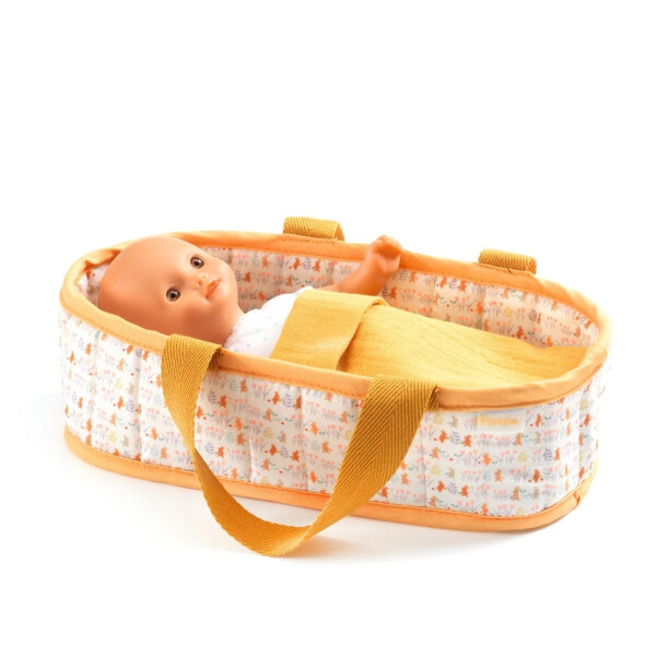 Djeco Mini Pomea Puppe Sasha mit Tragekorb