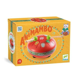 Djeco kleine Zungentrommel Animambo rot