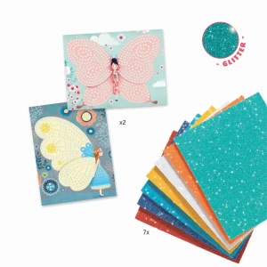 Djeco Mosaike: Glitzer Schmetterlinge