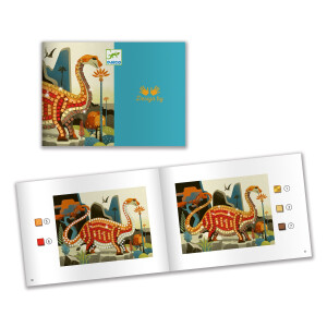Djeco Mosaike: Glitzer Dinosaurier