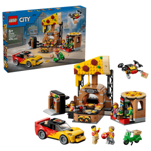 LEGO City Pizza-Liefererlebnis mit Fahrzeugen