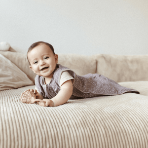 Emma&Noah Musselin-Schlafsack Blumen Berry 0.5 TOG
