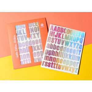 Ava & Yves Buchstaben-Sticker Holo
