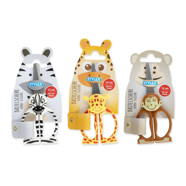 Stylex Motiv-Kinderschere 12 cm Tiere