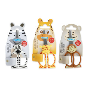 Stylex Motiv-Kinderschere 12 cm Tiere
