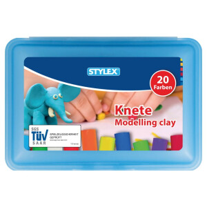 Stylex Knete 20 Stangen in der Kunststoffbox