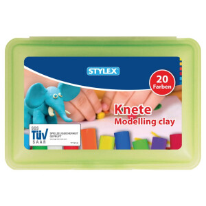 Stylex Knete 20 Stangen in der Kunststoffbox