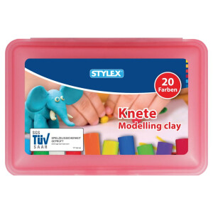 Stylex Knete 20 Stangen in der Kunststoffbox