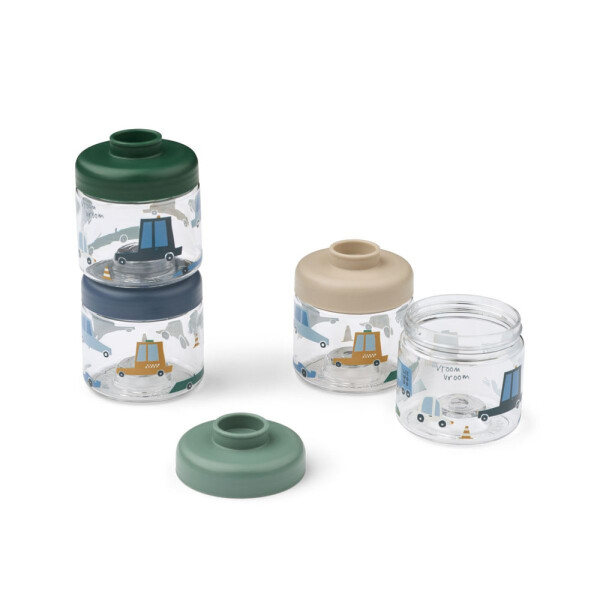 Liewood Snackdosen 4er Set Dominique Cars