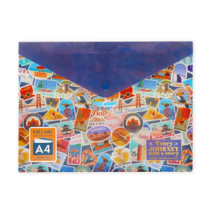 Legami Dokumentenmappe - Fold & Order - Travel Sticker