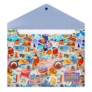 Legami Dokumentenmappe - Fold & Order - Travel Sticker
