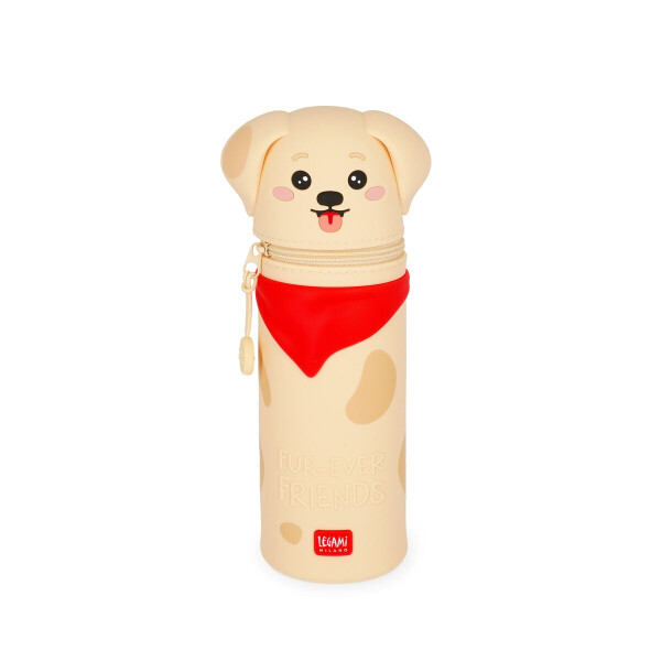 Legami 2-in-1-Federmäppchen aus weichem Silikon - Kawaii - Golden