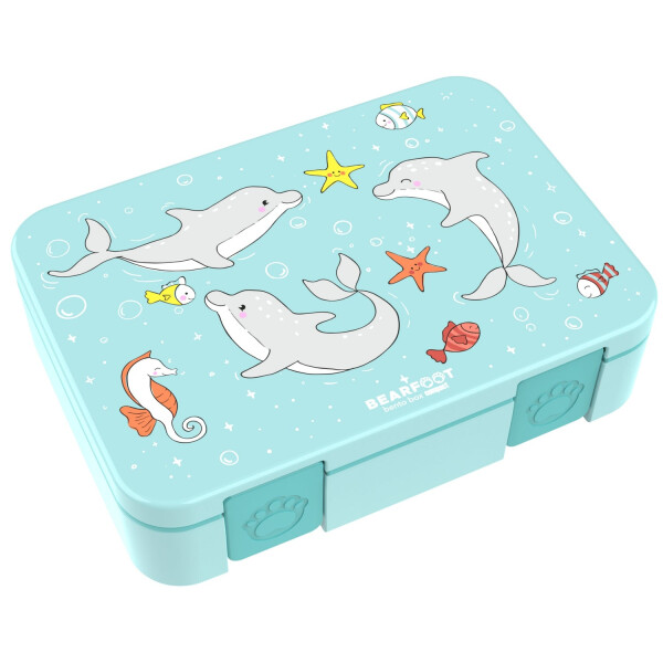 Bearfoot Bento Box M Delfin Lunchbox leicht und auslaufsicher
