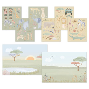 Little Dutch Sticker Jim und Rosa - Safari Friends