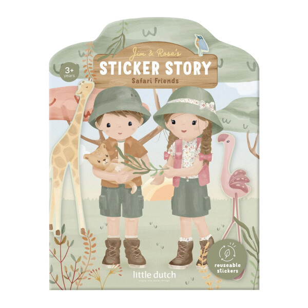 Little Dutch Wiederverwendbares Stickerbuch - Safari Friends