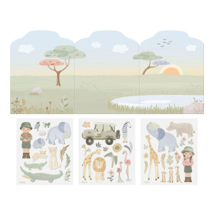 Little Dutch Wiederverwendbares Stickerbuch - Safari Friends