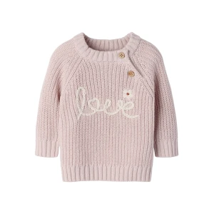 Lil Atelier Baby Strickpullover mit Stickerei Love