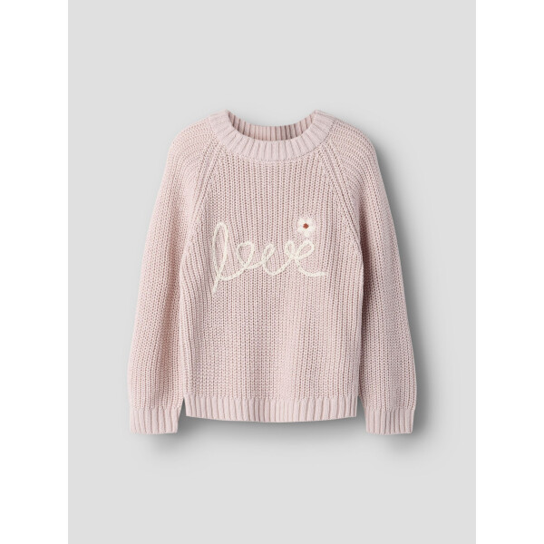 Lil Atelier Strickpullover mit Stickerei Love