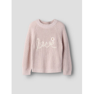 Lil Atelier Strickpullover mit Stickerei Love