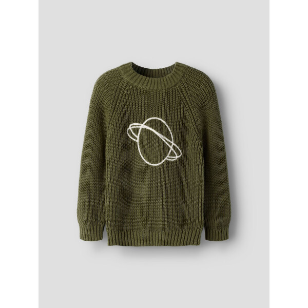 Lil Atelier Strickpullover mit Stickerei Planet