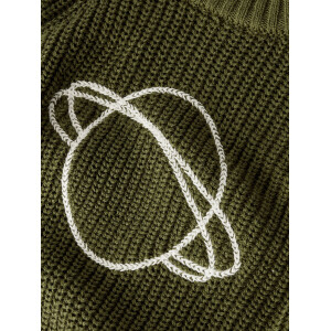 Lil Atelier Strickpullover mit Stickerei Planet