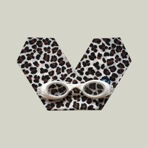 Waterplops Schwimmbrille Plops Leopard