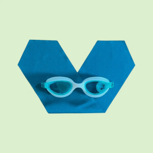 Waterplops Schwimmbrille Plops Solide Blue