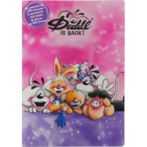 Diddl A5 Stickerheft mit wiederverwendbaren Stickern