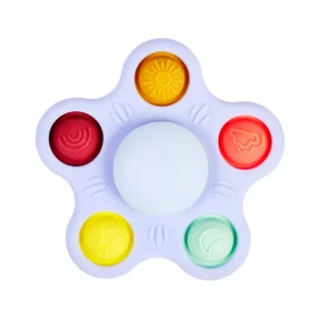 Nattou Silikon-Spinner Pop it mit Saugnapf
