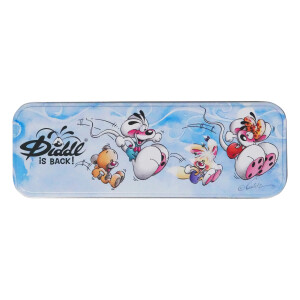 Diddl Metall-Etui mit 6 Buntstiften und Anspitzer